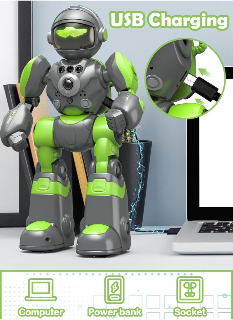 Generic - Intelligent AI voice robot, Robot Toys for Kids, Boy RC Gesture Sensing Toy, Interactive Recordable Programmable Robot Gift for Boys Girls Aged 5-8 - Image 1