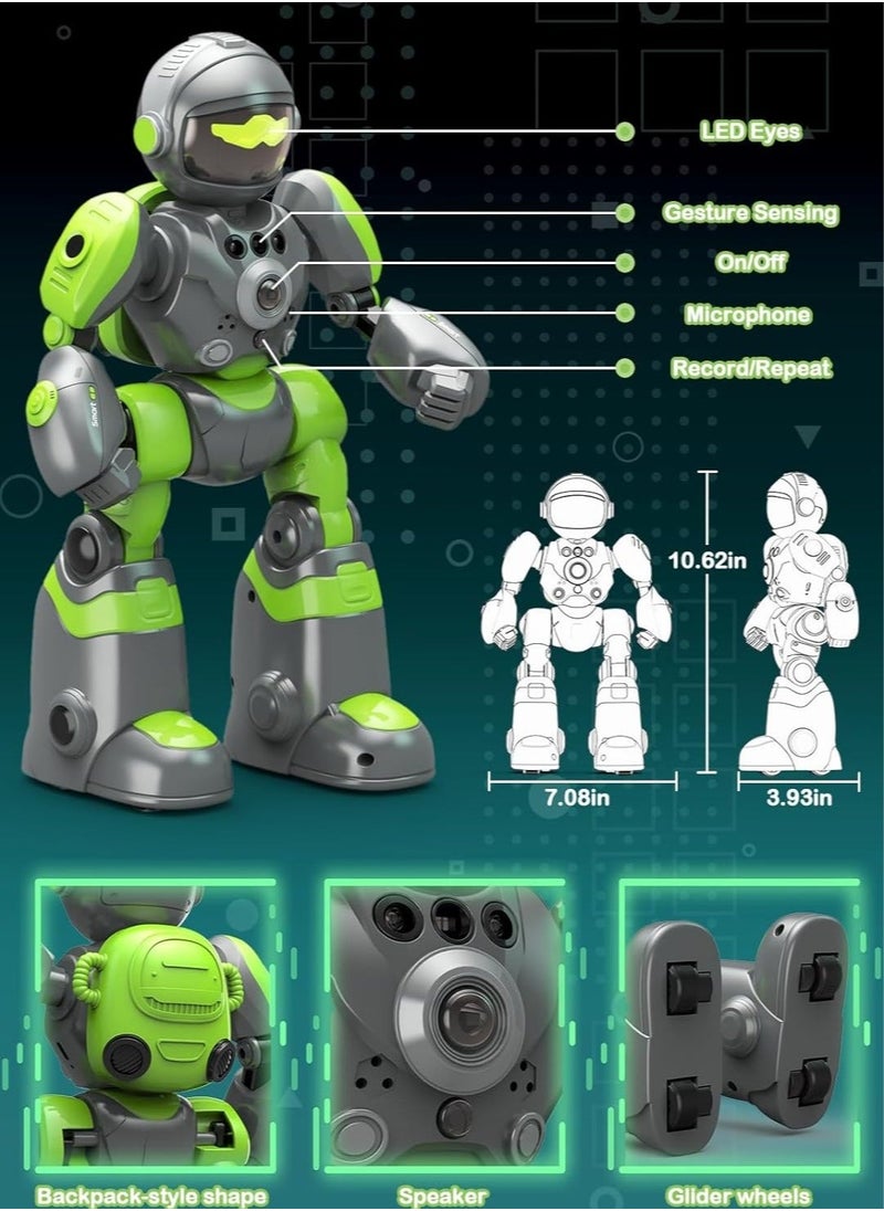 Generic - Intelligent AI voice robot, Robot Toys for Kids, Boy RC Gesture Sensing Toy, Interactive Recordable Programmable Robot Gift for Boys Girls Aged 5-8 - Image 1