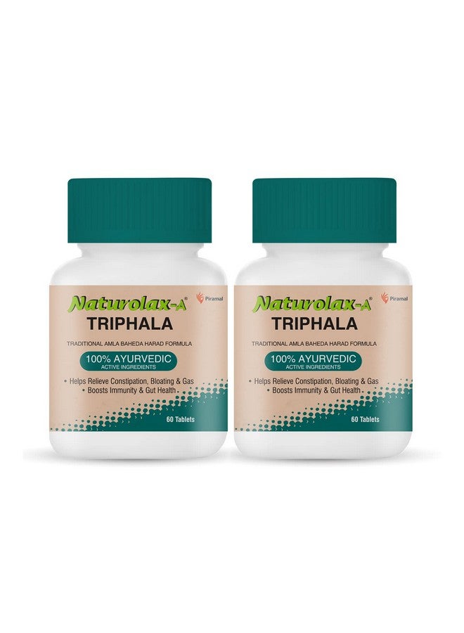 Naturolax ناتورولاكس - حل أيورفيدي تريهالا | يخفف الإمساك والانتفاخ | 60 قرص × عبوة من 2 - Image 1