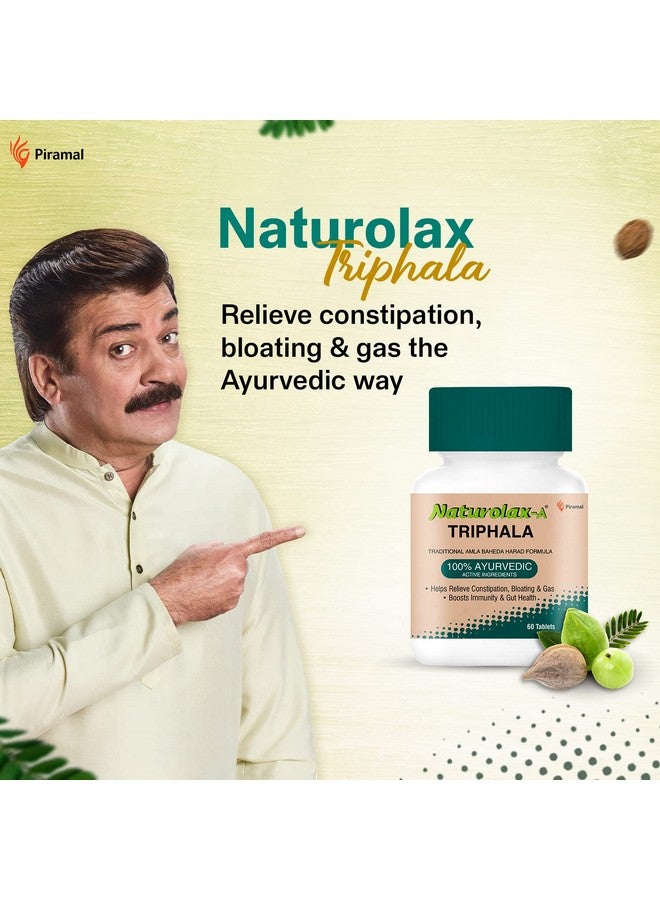 Naturolax ناتورولاكس - حل أيورفيدي تريهالا | يخفف الإمساك والانتفاخ | 60 قرص × عبوة من 2 - Image 2