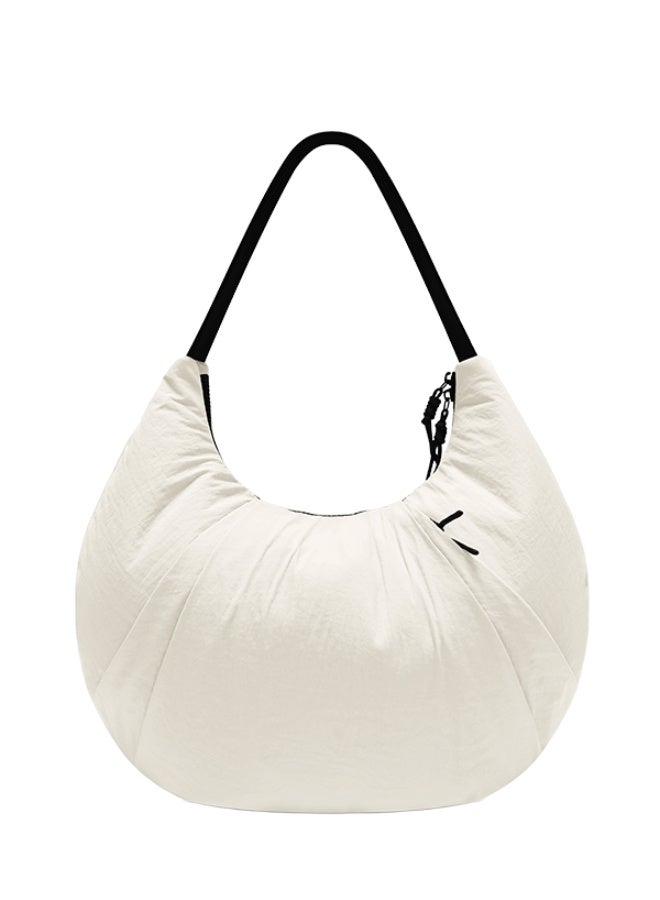 Women's casual bag, large capacity handbag, simple fashion shoulder bag, outdoor travel crescent bag, shopping Tote bag - Image 1