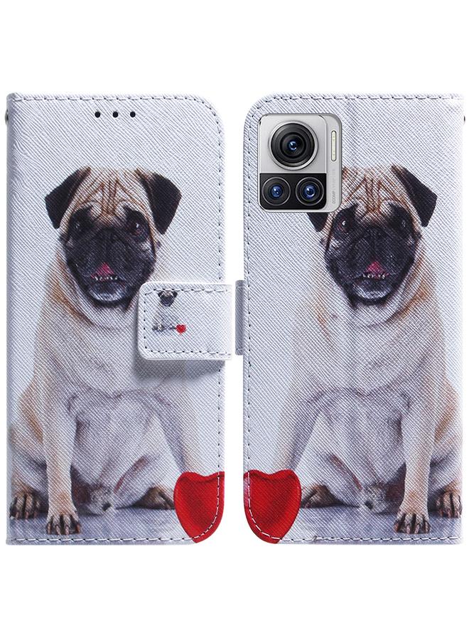 اس-توب جراب لهاتف Motorola Moto X30 Pro 5G / Edge 30 Ultra مصنوع من الجلد برسومات ملونة - Image 1