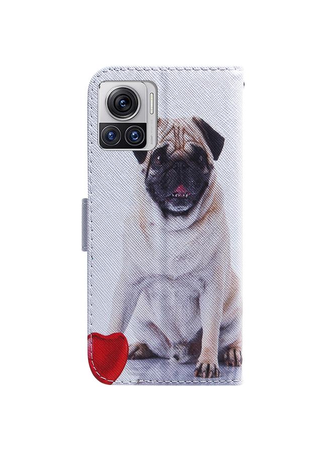 اس-توب جراب لهاتف Motorola Moto X30 Pro 5G / Edge 30 Ultra مصنوع من الجلد برسومات ملونة - Image 3