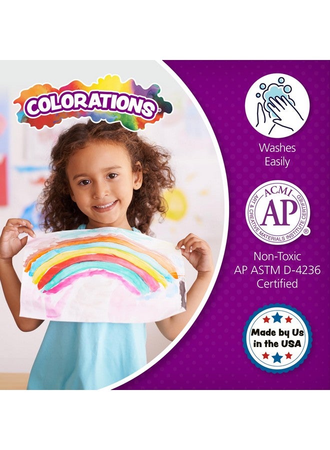 Colorations Paraben-Free Simply Washable Tempera Paint, Rainbow Plus 8 Pack, Matte Finish, Classroom Supplies, Vibrant Colors, Non-Toxic, Washes Off Easily, School, Craft, Art Supply Set, Each 16oz - Image 5