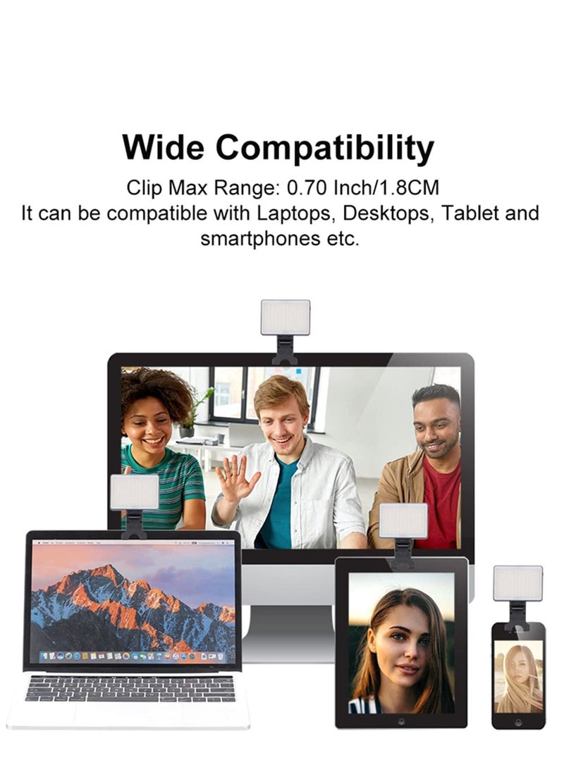 Y&D - Video Conferencing Lighting, 3 Light Modes Portable LED Clip for Webcam Zoom Call Lighting Selfie - Image 1