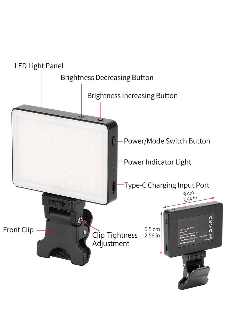 Y&D - Video Conferencing Lighting, 3 Light Modes Portable LED Clip for Webcam Zoom Call Lighting Selfie - Image 1
