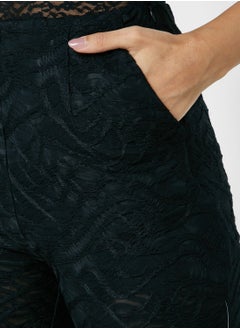 Amy Lynn Fringe Hem Printed Pants  - Image 3