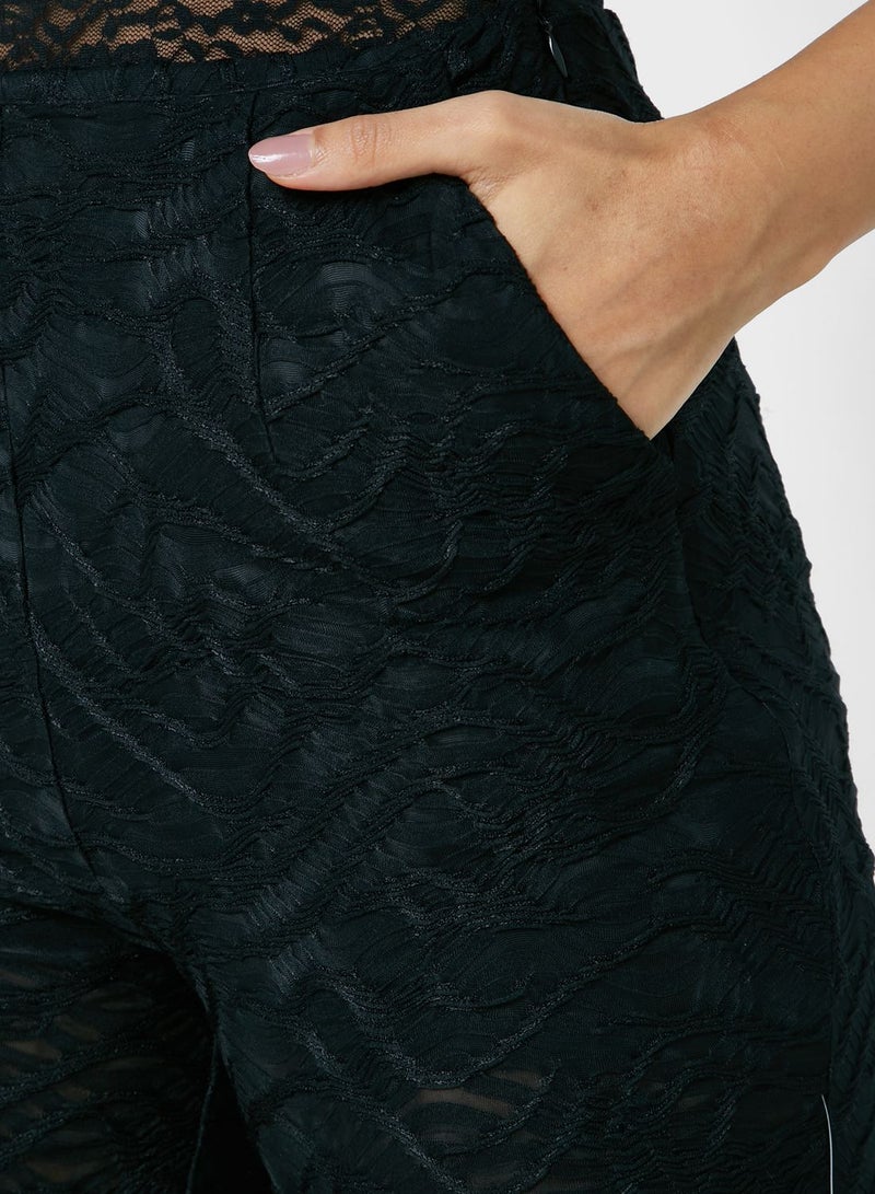 Amy Lynn Fringe Hem Printed Pants  - Image 3