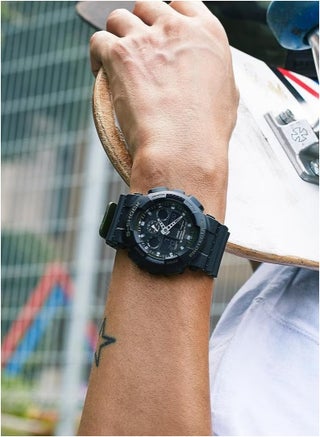 G Shock Casio Watch for Men Analog-Digital World Time Men's Watch GA-100-1A1 - view 3