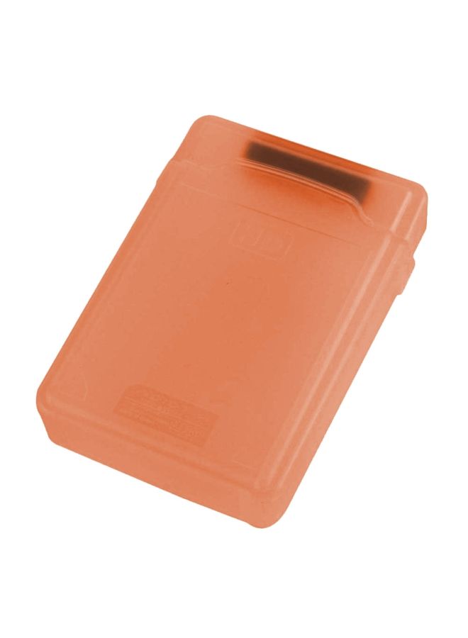 BURAQ 3.5 inch Hard Drive Disk HDD SATA IDE Plastic Storage Box Enclosure Case(Orange)  - Image 3