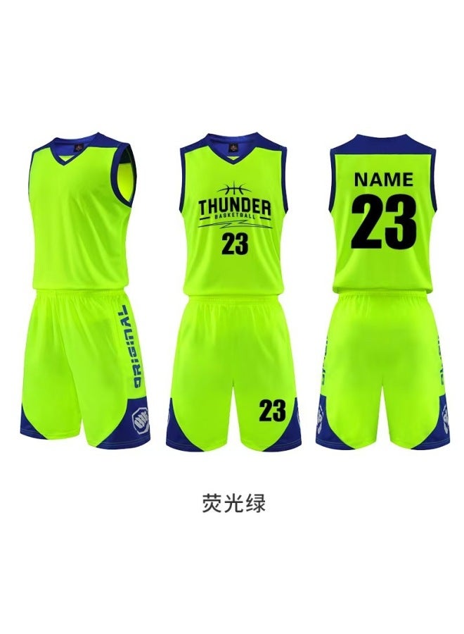 Basketball Uniform Suit Children's Adult Quick-drying Ball Uniform Printing Training Game Sports Jersey Printing