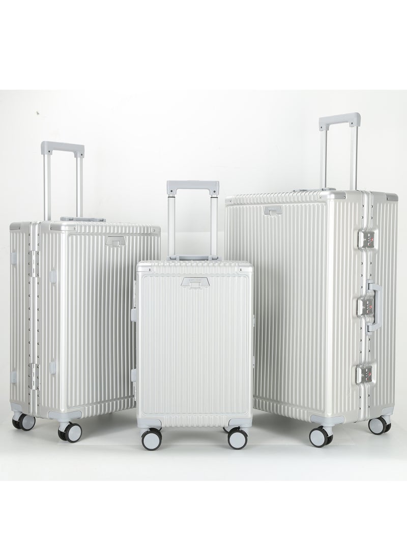 VIPTOUR PC Hard Side Zipperless Luggage Set of 3 PCS TSA Lockable Travel Suitcase With Cup Holder 20/25/29 Inches - Image 1