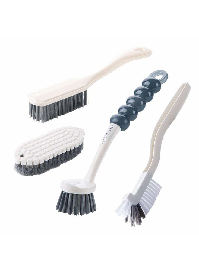 ANERONG Cleaning Brushes Set, Dish Brush,Scrub Brush Bathroom Brush, Kitchen Scrub Brush,Bottle Cleaning Brush,Shoe Cleaning Brush, 4pcs - Image 1
