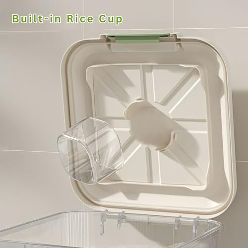 KREPS® Airtight Rice, Grain, Flour Storage With Scoop, Dry Food, Snacks, Sugar, Baking Supplies, BPA Free- Pet Food Storage Container, Dog Cat Birds Food Bin (5kg + 10kg + 15kg + 25kg Set) - Image 4