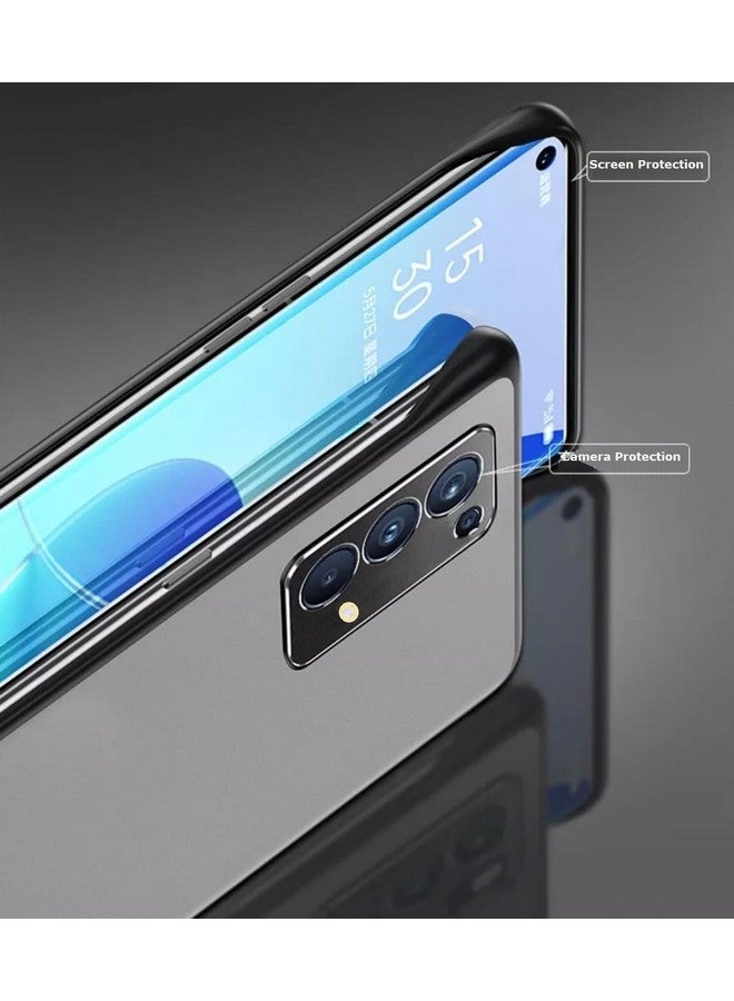 Realcase غطاء خلفي REALCASE لأوبو رينو 5 برو | أنيق فائق النحافة بدون إطار مطفي مقاوم للصدمات TPU | غطاء واقي لأوبو رينو 5 برو (أزرق فاتح) - Image 4