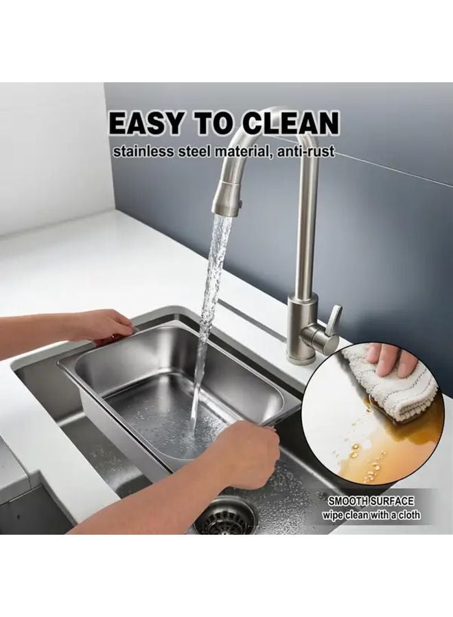 2 Pack Half Size Hotel Pans With Lids 4 Inch Deep Stainless Steel Steam Table Pans - Image 3