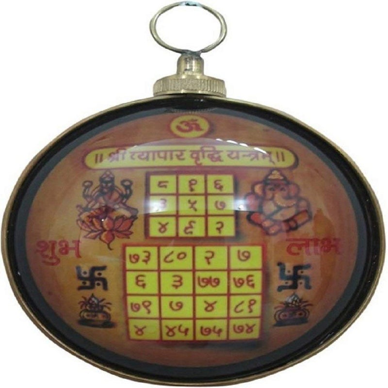 Idol Collections Dattatreya shri Sampoorn Vyapar Vridhi Yantra (Shree Yantra) for Financial Gain and Profit in Business, Height : 4" | Wall Mount - Image 5