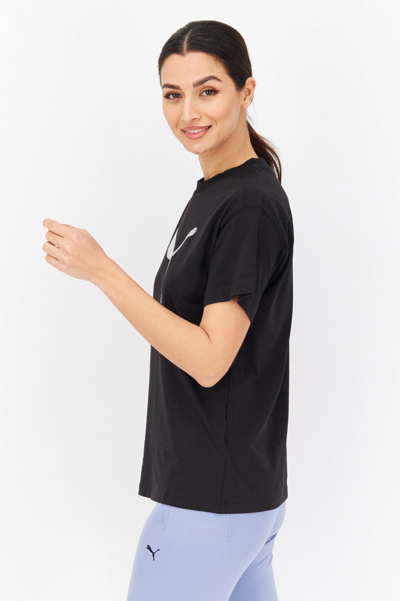 PUMA Women Relaxed Fit Short Sleeves Outdoor Top, Black - Image 1