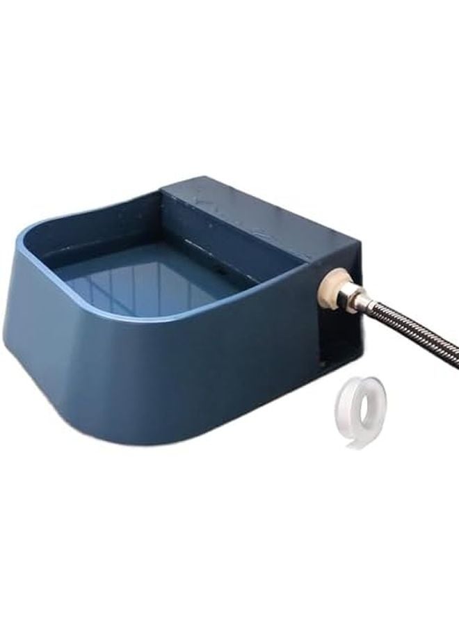 وعاء ماء أوتوماتيكي للحيوانات الأليفة بسعة كبيرة 7.8 × 6.5 × 3.07 بوصة للكلاب والقطط والدجاج والأبقار والخيول - Image 1