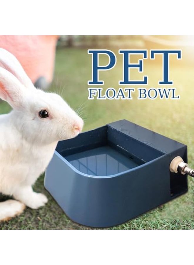 وعاء ماء أوتوماتيكي للحيوانات الأليفة بسعة كبيرة 7.8 × 6.5 × 3.07 بوصة للكلاب والقطط والدجاج والأبقار والخيول - Image 4