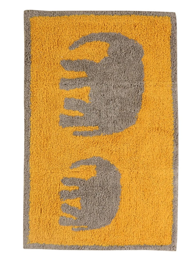 SASHAA WORLD Elephant Patterned Bathmat 50 X 80 cm - Image 1