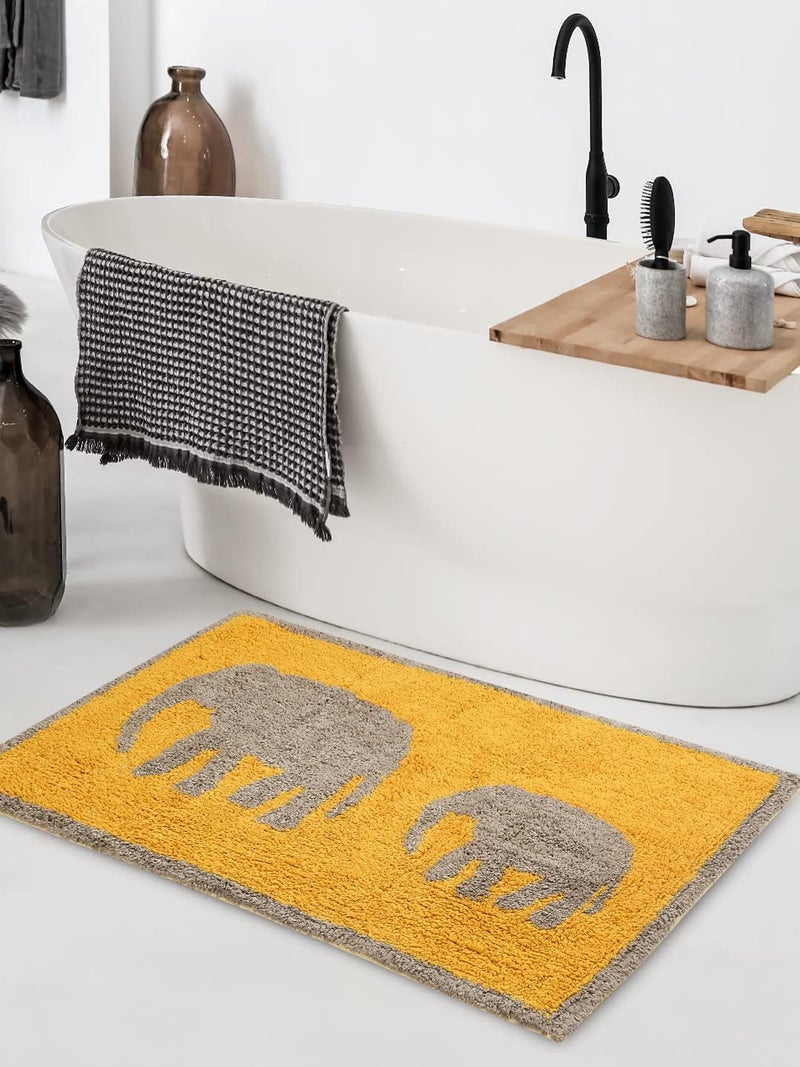 SASHAA WORLD Elephant Patterned Bathmat 50 X 80 cm - Image 2
