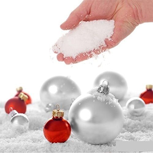CoscosX 40 Pack SAP Magic Snow Instant Fake Fluffy Snow Powder Instant Snow Powder Reusable DIY Artificial Slime Simulation Snow Super Absorbant Wedding Festival Market Fairy House Decor Children Toys - Image 5