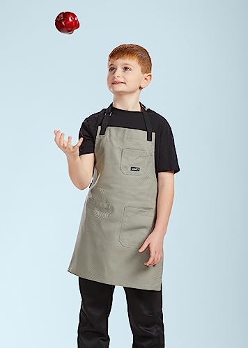 Caldo Caldo Kids Apron (Light Grey)  - Image 4