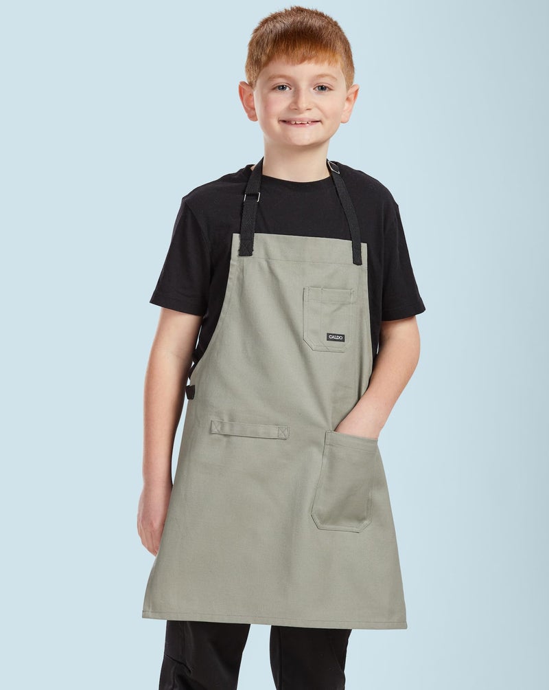 Caldo Caldo Kids Apron (Light Grey)  - Image 2