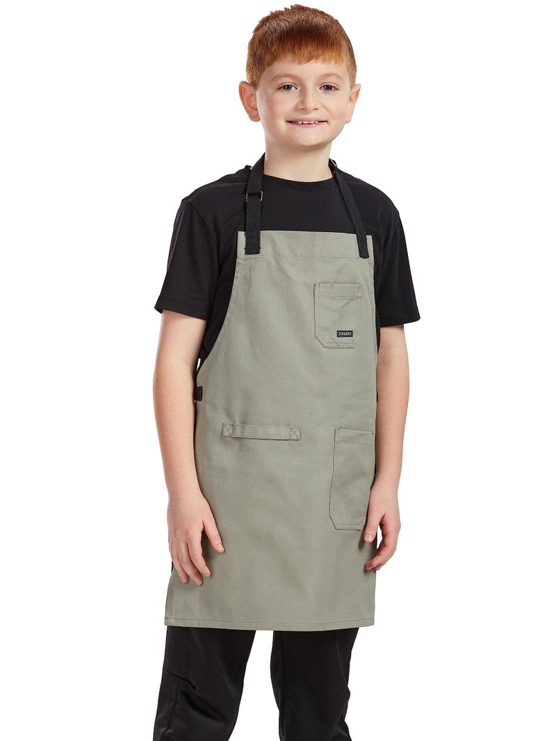 Caldo Caldo Kids Apron (Light Grey)  - Image 1