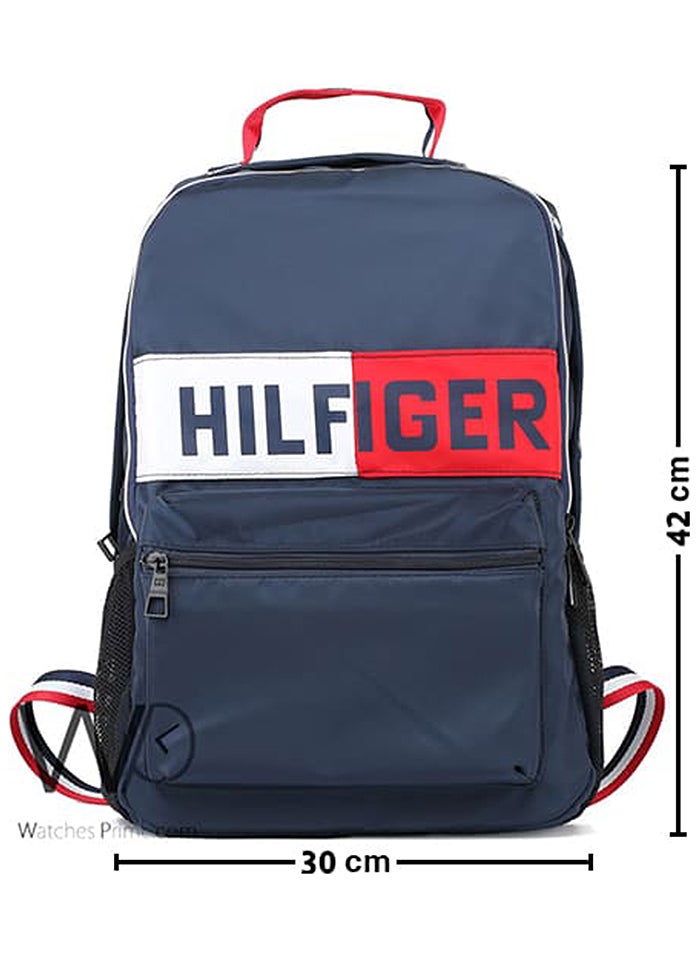 Tommy Hilfiger Plus Tommy Hilfiger Backpack Navy Blue Colorblock Bag  - Image 3
