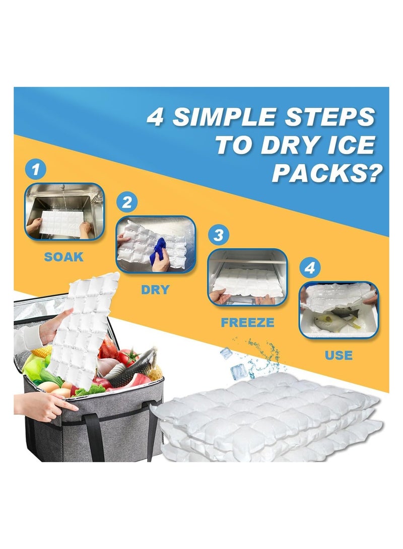 10 Sheets Reusable Ice Pack Sheets,Lunch Bag Freezer Ice Packs for Camping, Fishing Beach Keep Food Fresh Beverage Cold  - Image 3