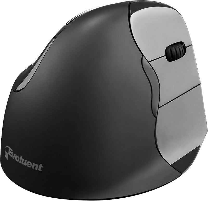 Evoluent – Inventor of The Vertical Mouse – VMC Vertical Ergonomic Mouse Wireless USB/Bluetooth Ergo Design for Right Hand M-L, Reduces Wrist Strain, Sculpted Comfort, 4 Speeds, Copy & Paste Buttons - Image 1