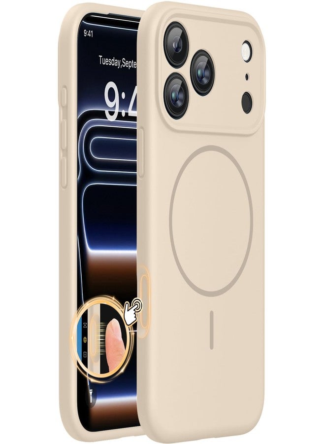 Miracase Magnetic for iPhone 17 Pro Max Case, Compatible with MagSafe, Integrated Silicone Camera Control Cover, 3.0mm Thicken Shockproof Drop Protection Phone Case for 17 ProMax, Sand - Image 1