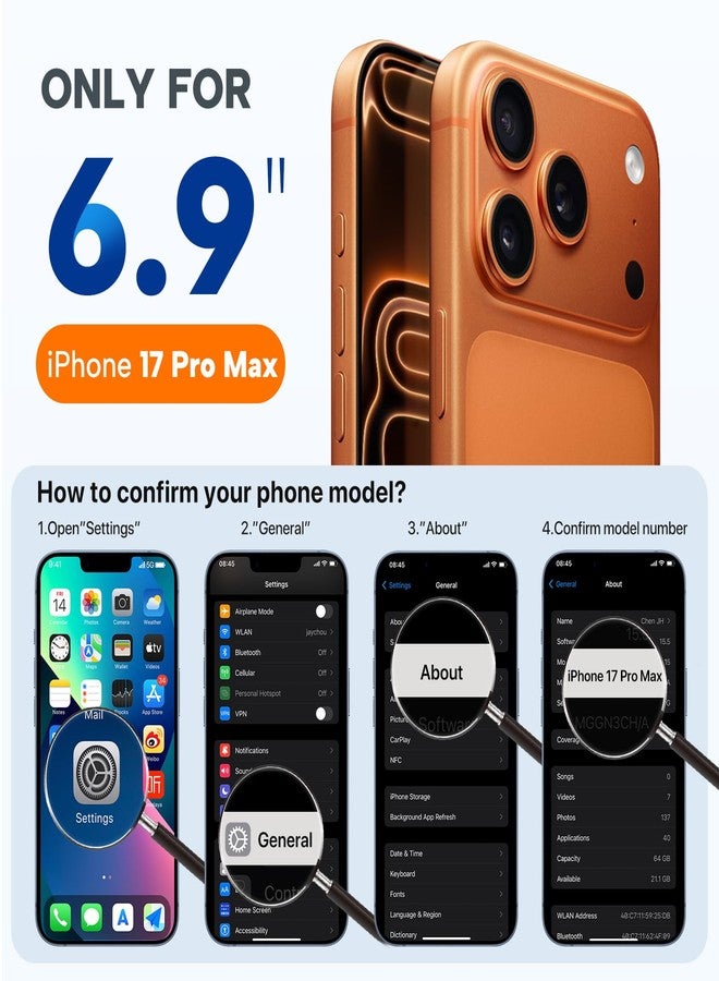 Miracase Magnetic for iPhone 17 Pro Max Case, Compatible with MagSafe, Integrated Silicone Camera Control Cover, 3.0mm Thicken Shockproof Drop Protection Phone Case for 17 ProMax, Sand - Image 2