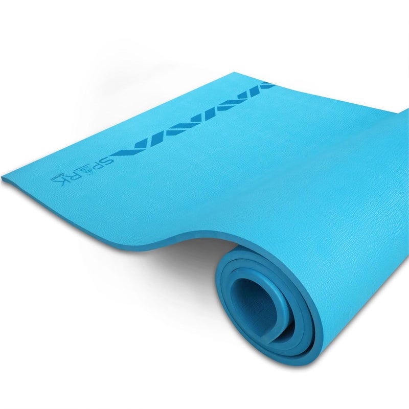 Nivia Spark EVA Yoga Mat for Home Workout - Teal Blue, 4mm Thickness - Image 1