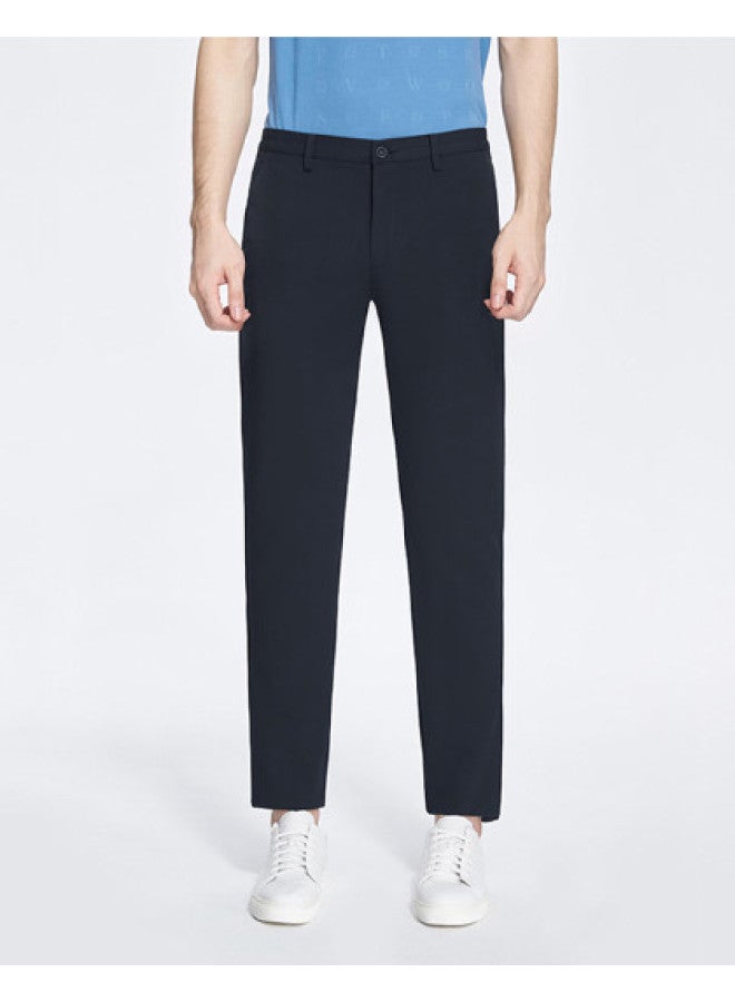 Septwolves Stretch Without Restriction, Easy To Care】men's Solid Color Slim-fit Casual Pants With Elastic Waist For Autumn And Winter - Image 1