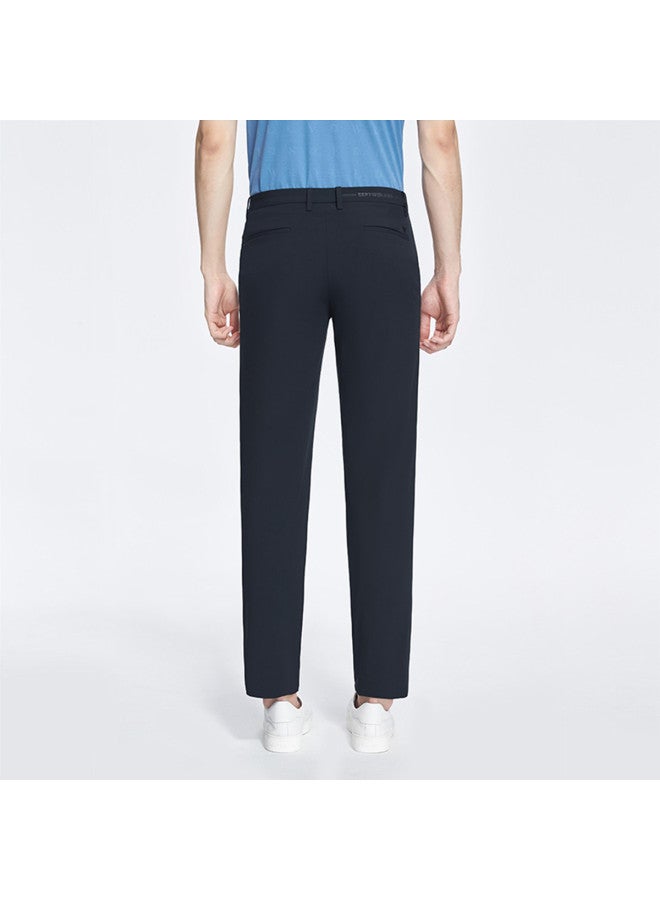 Septwolves Stretch Without Restriction, Easy To Care】men's Solid Color Slim-fit Casual Pants With Elastic Waist For Autumn And Winter - Image 3