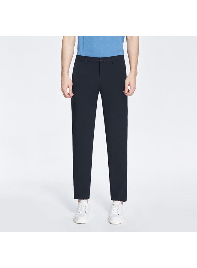 Septwolves Stretch Without Restriction, Easy To Care】men's Solid Color Slim-fit Casual Pants With Elastic Waist For Autumn And Winter - Image 2