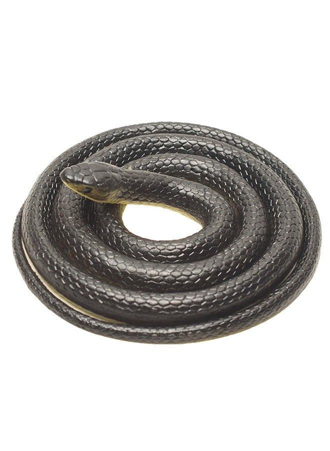 Realistic Soft Rubber Toy Snake Prank Gift 123cm Simulation Large Soft Rubber Toy Fake Snake  - Image 1