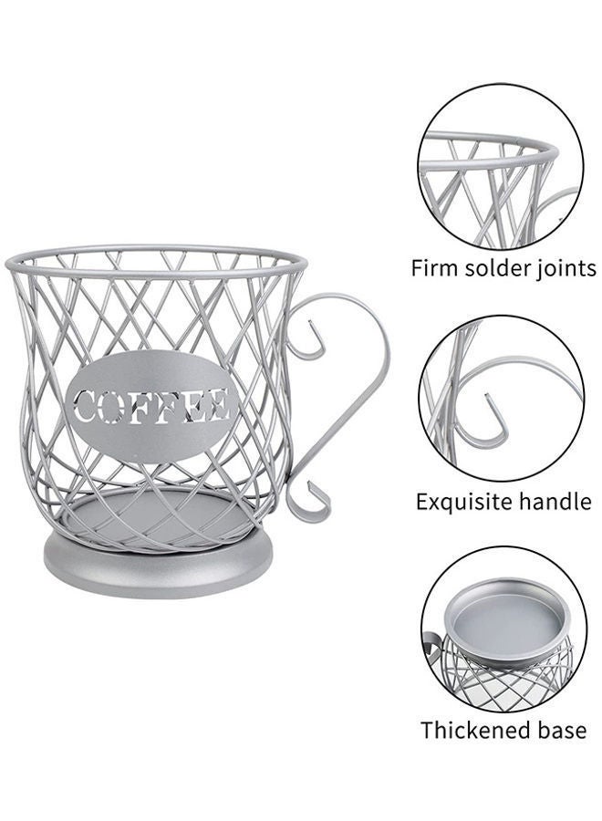 نيبمينينت سلة تخزين كبسولات القهوة رمادي 18.5x17.5x14سم - Image 3