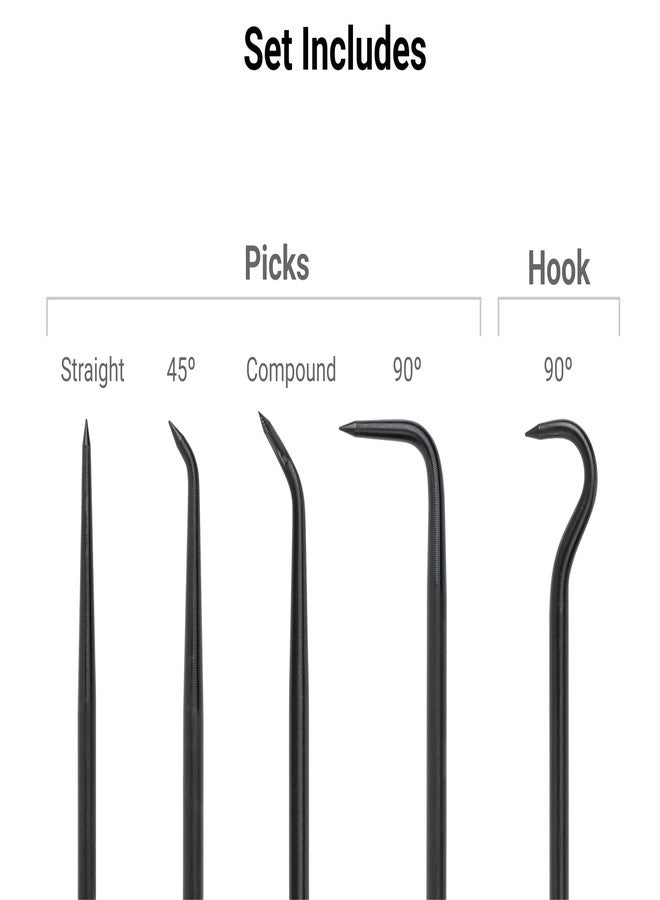 TEKTON Pointed Pick and Hook Set (5-Piece) | PNH90102 | Made in USA - Image 2