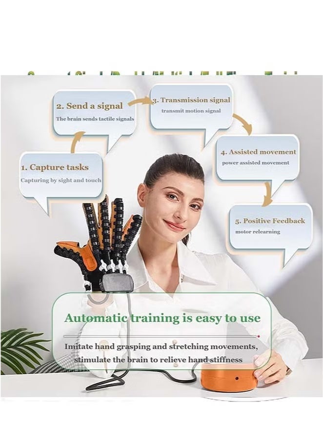 Generic Rehability Robot Gloves for Stroke Recovery, Hand Training Device for Hemiplegia Patients, Finger Orthosis - Long Term Relief from Finger Cramps  - Image 5