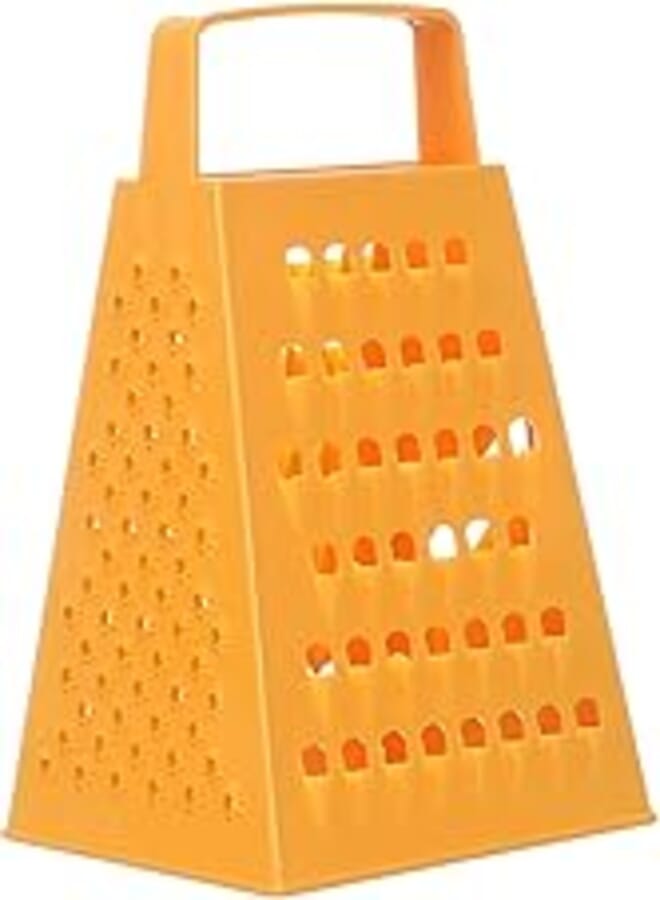 AgfaPhoto Agfa Plastic Vegetables Grater with Stainless Steel Blades, Orange 