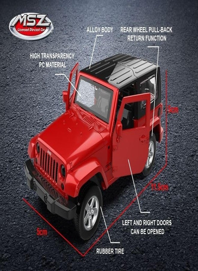 Wizplex MSZ Official Licensed Jeep Wrangler Diecast Model Car 1:43 Scale | Premium Metal Collectible Replica | Display Showpiece & Gift for Car Lovers - Image 4