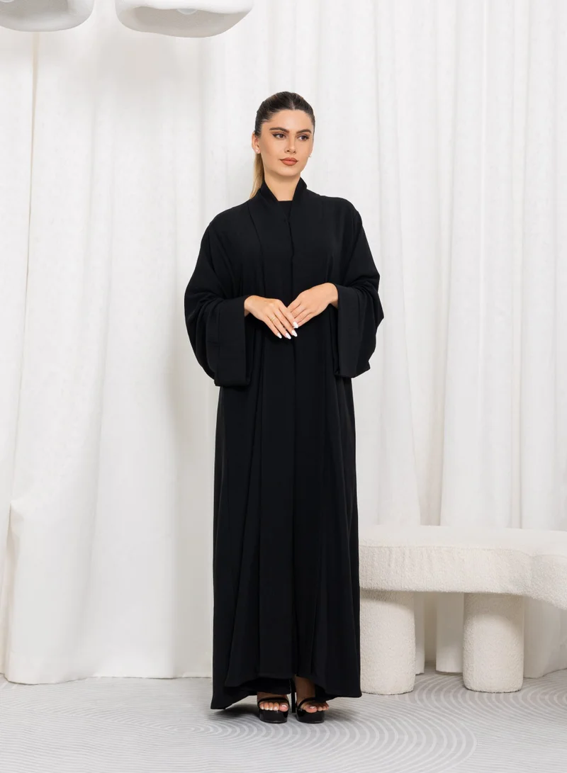 Nikias Black CY Fabric with Folded Front Band