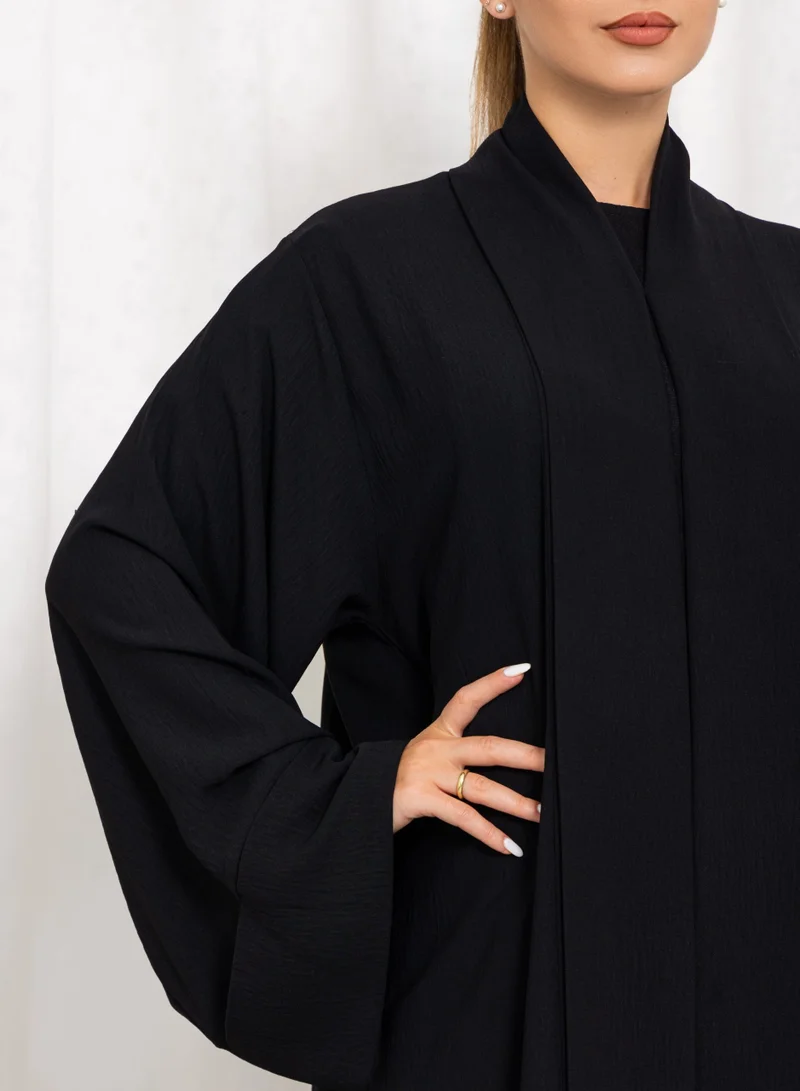 Nikias Black CY Fabric with Folded Front Band