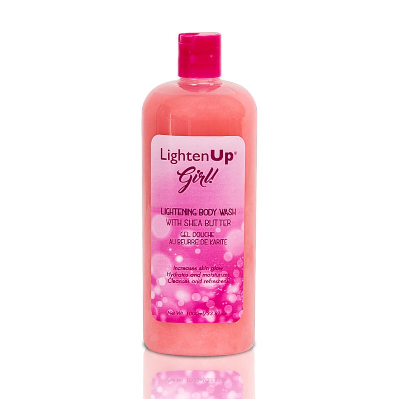 OMIC LIGHTEN-UP Lighten-Up Exfoliating Body Wash - 33.8 Fl oz / 1000 ml (Girl) - Image 1