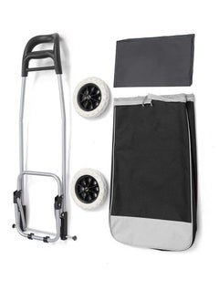 DubaiGallery High Quality Travel Trolley Vegetable Folding Shopping Cart on Wheels Bag  - Image 4