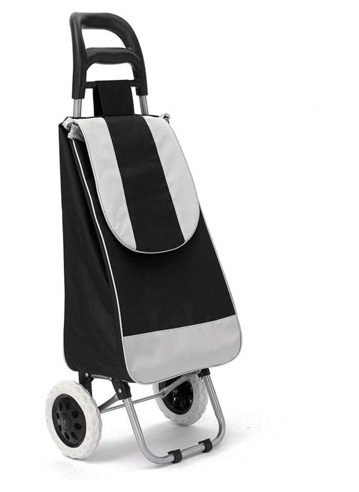 DubaiGallery High Quality Travel Trolley Vegetable Folding Shopping Cart on Wheels Bag  - Image 2